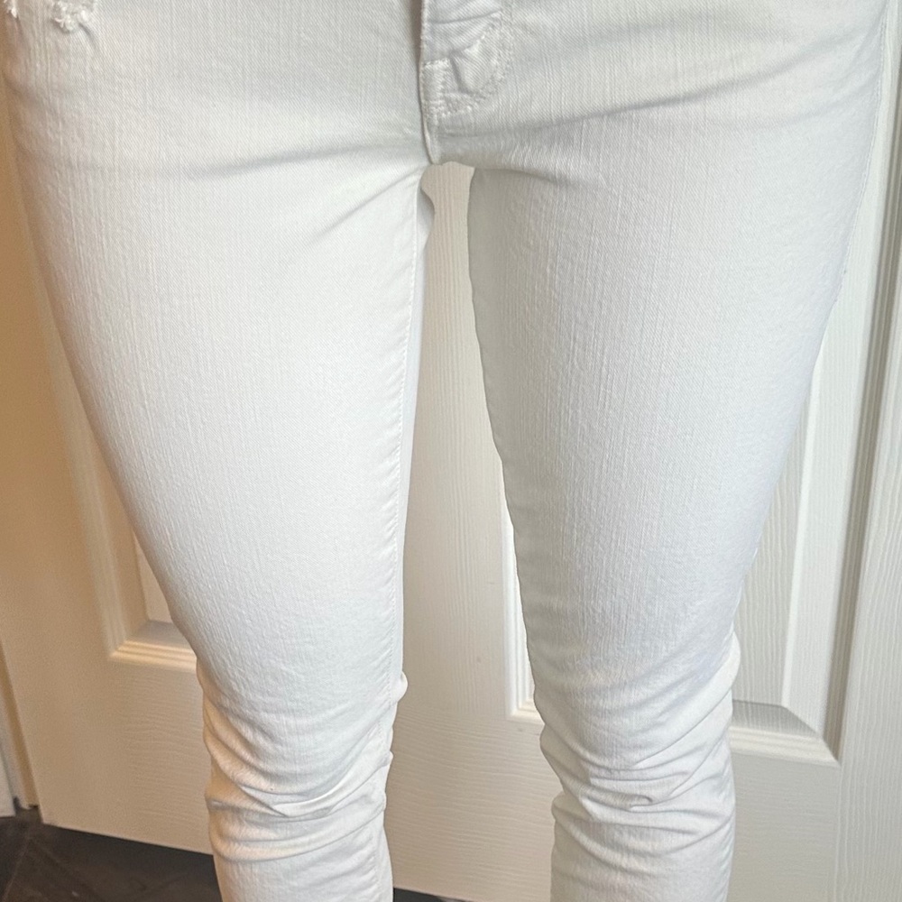 MOTHER cream Skinny Jeans